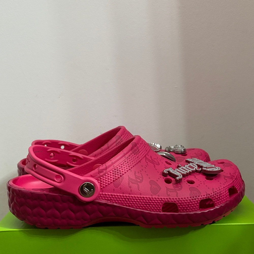 Juicy Couture Crocs with Charms